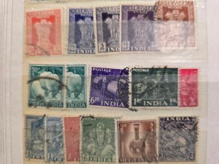 Sellos India y Australia