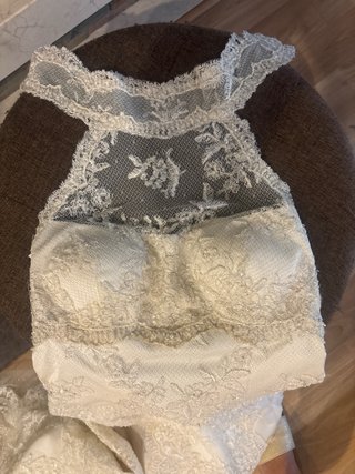 Vestido de Novia Blanco roto con Encaje