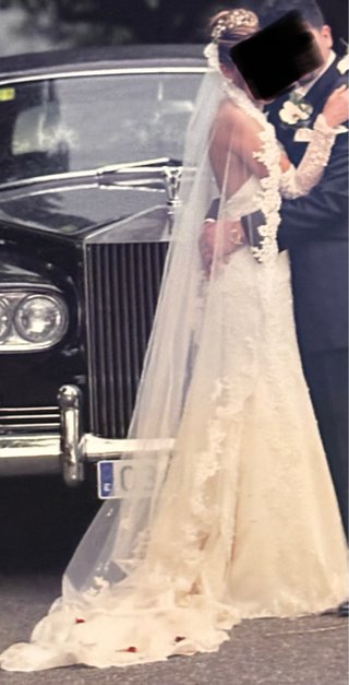 Vestido de Novia Blanco roto con Encaje