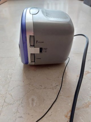 Radio Reloj Aiwa Azul