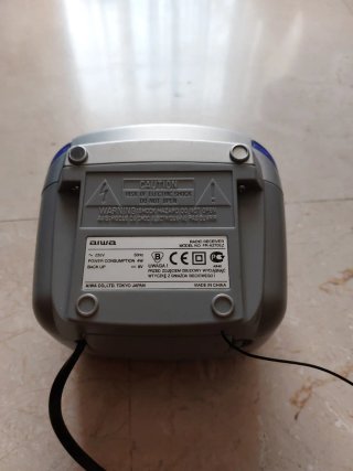 Radio Reloj Aiwa Azul