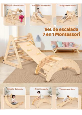 Estructura de Escalada Montessori de Madera