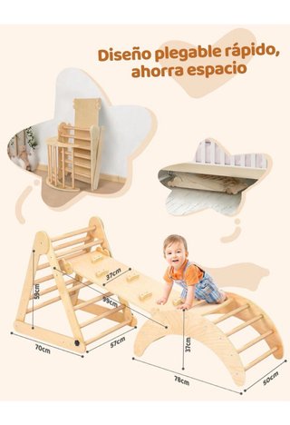 Estructura de Escalada Montessori de Madera