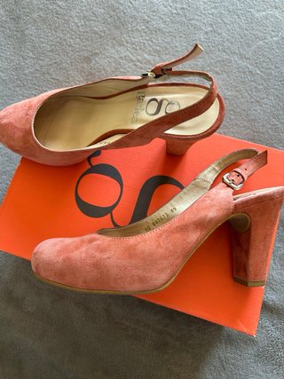 Salones Gadea Ante Coral Talla 39