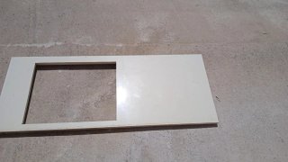Encimera de cocina con corte para fregadero