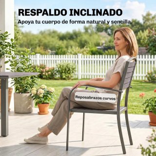 Mesa y Sillas Jardín Extensibles