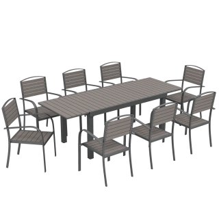 Mesa y Sillas Jardín Extensibles