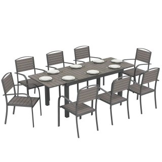 Mesa y Sillas Jardín Extensibles