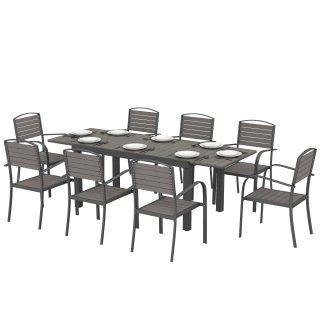 Mesa y Sillas Jardín Extensibles