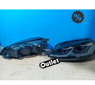 NM FAROS VOLKSWAGEN VW GOLF 7 12-17 DRL DINAMICOS NEGROS LOO