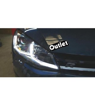 NM FAROS VOLKSWAGEN VW GOLF 7 12-17 DRL DINAMICOS NEGROS LOO