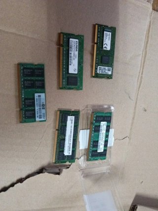 Lote 5 Memorias RAM Portátil ELPIDA/Samsung