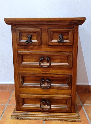 Dormitorio estilo mexicano madera