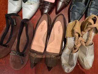 Zapatos Talla 35 Negros y Marrones