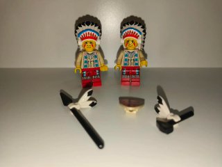 Lego Jefes Indios minifiguras.