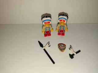 Lego Jefes Indios minifiguras.
