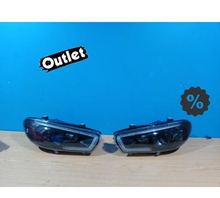 NM FAROS XENON PARA VOLKSWAGEN VW SCIROCCO 08-14 LED NEGROS