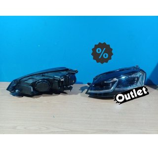 NM FAROS VOLKSWAGEN VW GOLF 7 12-17 DRL DINAMICOS NEGROS LOO