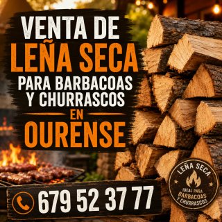 Leña Seca Para Barbacoas y Churrascos - Ourense