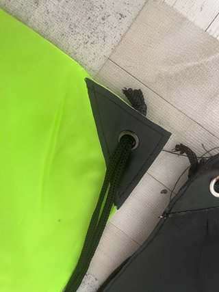 Confezione di 2 zaini nero e verde lime