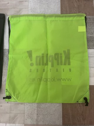 Confezione di 2 zaini nero e verde lime