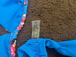 Bikini azul estampado