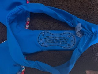 Bikini azul estampado