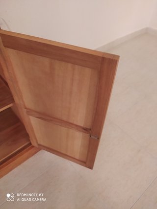 Planchero madera con cajones mimbre