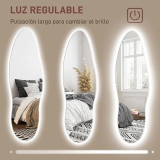 Espejo de Pared de Cuerpo Entero con Luces LED