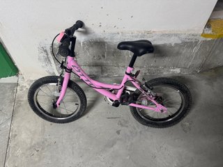 Bicicleta niña 16” rosa
