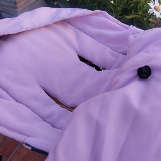 Carrito de bebé rosa y gris