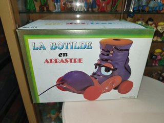 Juguete de arrastre Botilde un dos tres años 80