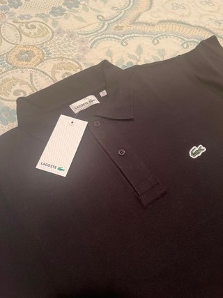 Polo Lacoste Negro Talla L