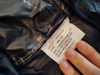 Poncho de lluvia Bosker azul talla única