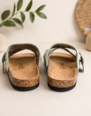 Sandalias Verdes Mujer