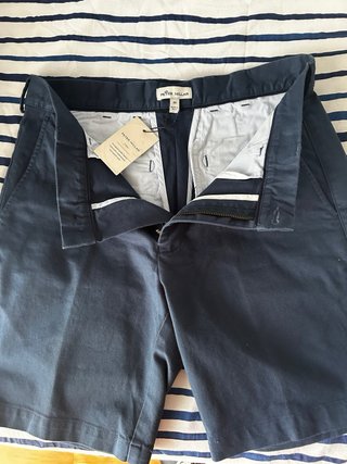 Pantalones Peter Millar Talla 30 Azul/Beige