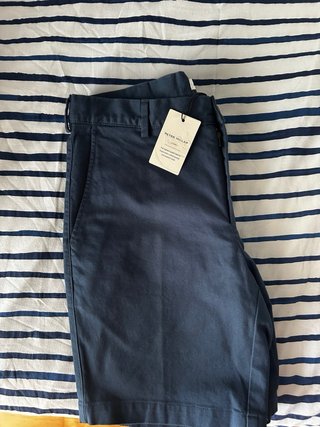 Pantalones Peter Millar Talla 30 Azul/Beige