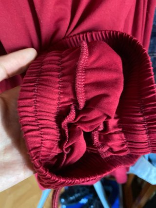 Conjunto de verano rojo granate