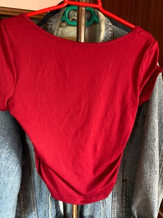 Conjunto de verano rojo granate