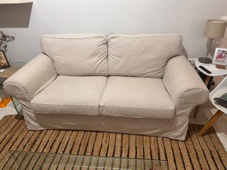 Sofá 2 plazas Ektorp Ikea beige