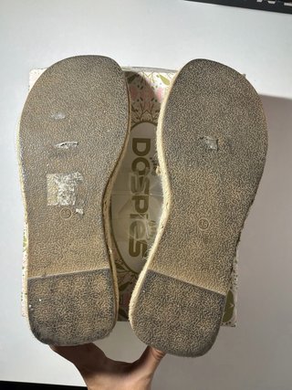 Sandalias Dospies esparto y transparentes