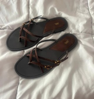 Sandalias Zara Tiras Marrones