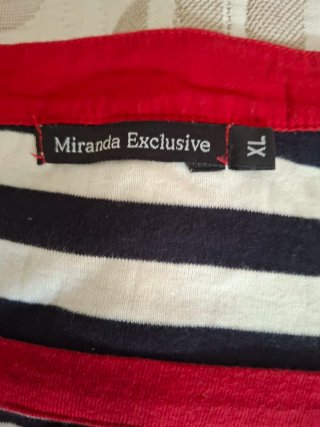 Camiseta Miranda Exclusive Rayas Talla XL 42/44