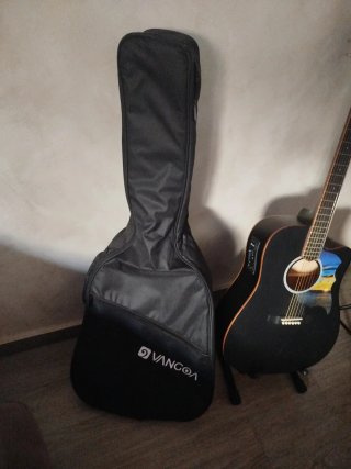 Guitarra Vangoa Negra Acústica