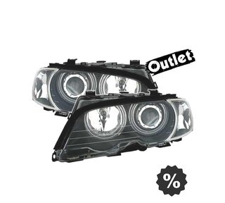 NM FAROS BMW E46 COUPE 99-03 OJOS ANGEL CCFL INTERMITENTES F