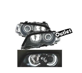 NM FAROS BMW E46 COUPE 99-03 OJOS ANGEL CCFL INTERMITENTES F