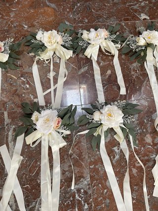 PACK ADORNOS COCHE BODA (Flores y lazos)