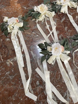 PACK ADORNOS COCHE BODA (Flores y lazos)