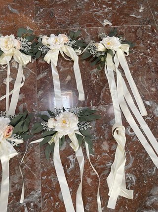 PACK ADORNOS COCHE BODA (Flores y lazos)