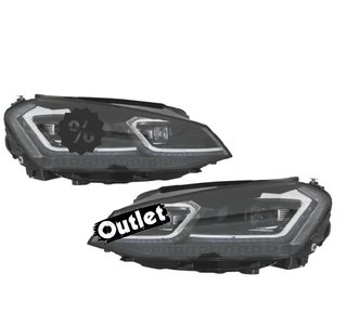 NM FAROS VOLKSWAGEN VW GOLF 7 12-17 DRL DINAMICOS NEGROS LOO